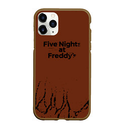 Чехол iPhone 11 Pro матовый Five Nights At Freddys : game, цвет: 3D-коричневый