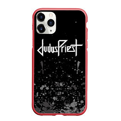 Чехол iPhone 11 Pro матовый Judas Priest брызги