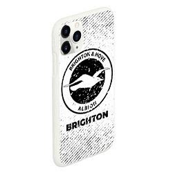 Чехол iPhone 11 Pro матовый Brighton с потертостями на светлом фоне, цвет: 3D-белый — фото 2