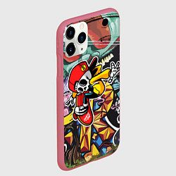 Чехол iPhone 11 Pro матовый Cool skater, цвет: 3D-малиновый — фото 2