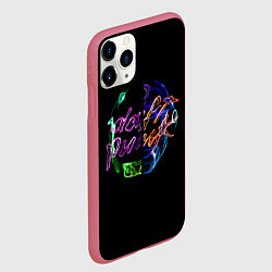 Чехол iPhone 11 Pro матовый Daft punk фанк, цвет: 3D-малиновый — фото 2