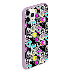 Чехол iPhone 11 Pro матовый Sport and fitness dark background, цвет: 3D-сиреневый — фото 2