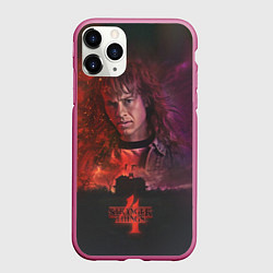 Чехол iPhone 11 Pro матовый EDDIE MUNSON STRANGER THINGS 4, цвет: 3D-малиновый