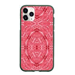 Чехол iPhone 11 Pro матовый Red ornament Arabic