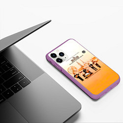 Чехол iPhone 11 Pro матовый The Beatles Blackpool And Paris 1964-65, цвет: 3D-фиолетовый — фото 2