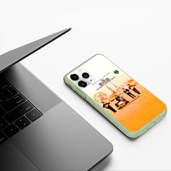 Чехол iPhone 11 Pro матовый The Beatles Blackpool And Paris 1964-65, цвет: 3D-салатовый — фото 2