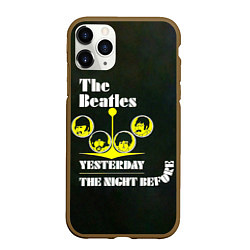 Чехол iPhone 11 Pro матовый The Beatles YESTERDAY THE NIGHT BEFORE, цвет: 3D-коричневый