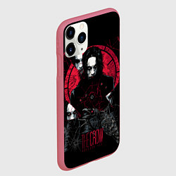 Чехол iPhone 11 Pro матовый Брэндон Ли - фильм Ворон, цвет: 3D-малиновый — фото 2