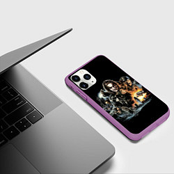 Чехол iPhone 11 Pro матовый Фильм Ворон, Постер The Crow, цвет: 3D-фиолетовый — фото 2