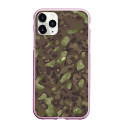 Чехол iPhone 11 Pro матовый Камуфляж Multicam