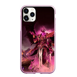 Чехол iPhone 11 Pro матовый Демон-Примарх Фулгрим, цвет: 3D-розовый