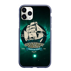 Чехол iPhone 11 Pro матовый Gold coast pirate - корабль, цвет: 3D-серый