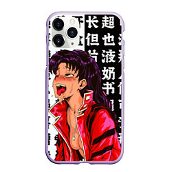 Чехол iPhone 11 Pro матовый Мисато Кацураги AHEGAO EVA