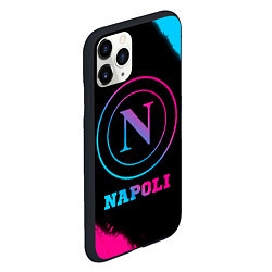 Чехол iPhone 11 Pro матовый Napoli FC Neon Gradient, цвет: 3D-черный — фото 2