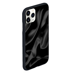 Чехол iPhone 11 Pro матовый Черный шелк, цвет: 3D-черный — фото 2