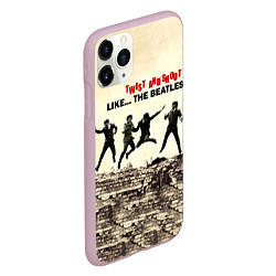 Чехол iPhone 11 Pro матовый Twist and Shout - The Beatles, цвет: 3D-розовый — фото 2