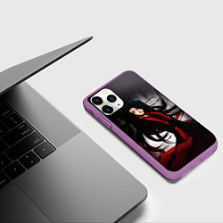 Чехол iPhone 11 Pro матовый Вэй Усянь-основатель, цвет: 3D-фиолетовый — фото 2