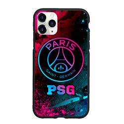 Чехол iPhone 11 Pro матовый PSG - neon gradient, цвет: 3D-черный