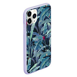 Чехол iPhone 11 Pro матовый Фиолетовые Банановые Джунгли, цвет: 3D-светло-сиреневый — фото 2