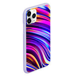 Чехол iPhone 11 Pro матовый Яркая цветная композиция, цвет: 3D-светло-сиреневый — фото 2