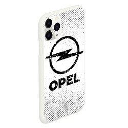 Чехол iPhone 11 Pro матовый Opel с потертостями на светлом фоне, цвет: 3D-белый — фото 2