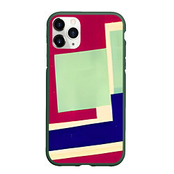 Чехол iPhone 11 Pro матовый В стиле авангардизма, цвет: 3D-темно-зеленый