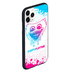 Чехол iPhone 11 Pro матовый Poppy Playtime neon gradient style, цвет: 3D-черный — фото 2