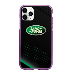 Чехол iPhone 11 Pro матовый Land rover Зелёная абстракция