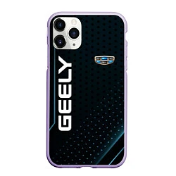 Чехол iPhone 11 Pro матовый Geely Абстракция, цвет: 3D-светло-сиреневый