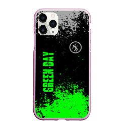 Чехол iPhone 11 Pro матовый Green day - hits, цвет: 3D-розовый