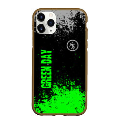 Чехол iPhone 11 Pro матовый Green day - hits, цвет: 3D-коричневый