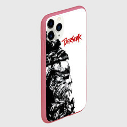 Чехол iPhone 11 Pro матовый Берсерк Гатс Смотрит На Небо, цвет: 3D-малиновый — фото 2