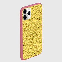 Чехол iPhone 11 Pro матовый Утиный принт, цвет: 3D-малиновый — фото 2