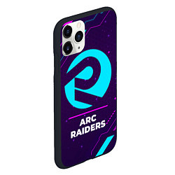 Чехол iPhone 11 Pro матовый Символ ARC Raiders в неоновых цветах на темном фон, цвет: 3D-черный — фото 2