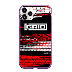 Чехол iPhone 11 Pro матовый Grid legends - гонки, цвет: 3D-фиолетовый