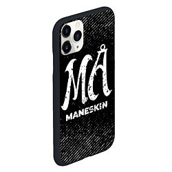 Чехол iPhone 11 Pro матовый Maneskin с потертостями на темном фоне, цвет: 3D-черный — фото 2