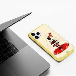 Чехол iPhone 11 Pro матовый Культ ягненка агнец, цвет: 3D-желтый — фото 2