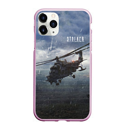 Чехол iPhone 11 Pro матовый STALKER Вертолёт Над Зоной