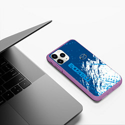 Чехол iPhone 11 Pro матовый Mazda - краска, цвет: 3D-фиолетовый — фото 2