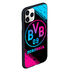 Чехол iPhone 11 Pro матовый Borussia - neon gradient, цвет: 3D-черный — фото 2