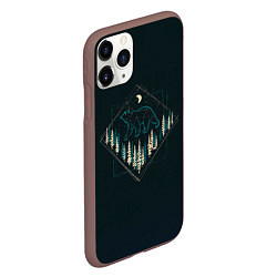 Чехол iPhone 11 Pro матовый Созвездие медведицы, цвет: 3D-коричневый — фото 2