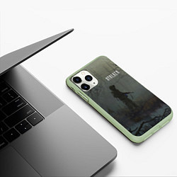 Чехол iPhone 11 Pro матовый STALKER Одиночка На Болоте, цвет: 3D-салатовый — фото 2