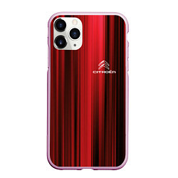 Чехол iPhone 11 Pro матовый Citroёn - абстракция, цвет: 3D-розовый