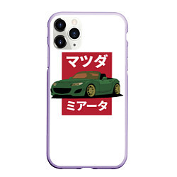 Чехол iPhone 11 Pro матовый Mazda MX-5 NC Japanese Style