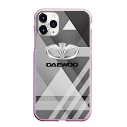 Чехол iPhone 11 Pro матовый Daewoo - logo, цвет: 3D-розовый