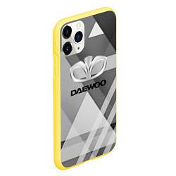 Чехол iPhone 11 Pro матовый Daewoo - logo, цвет: 3D-желтый — фото 2