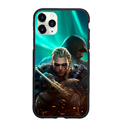 Чехол iPhone 11 Pro матовый Assassins Creed Valhalla art, цвет: 3D-черный