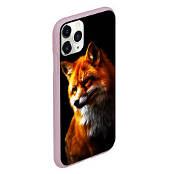 Чехол iPhone 11 Pro матовый Лисичка рыжая, цвет: 3D-розовый — фото 2