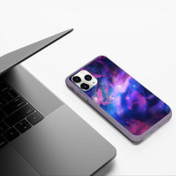 Чехол iPhone 11 Pro матовый Космическое туманное сияние, цвет: 3D-серый — фото 2