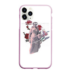 Чехол iPhone 11 Pro матовый Nature Aesthetic, цвет: 3D-розовый